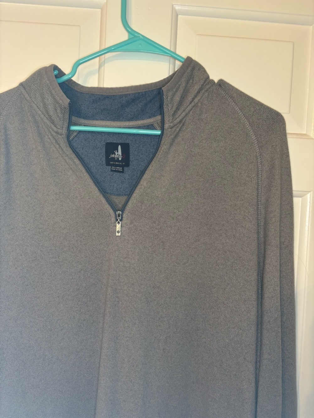 John Ashford Men's Gray Half-Zip Knit Pullover